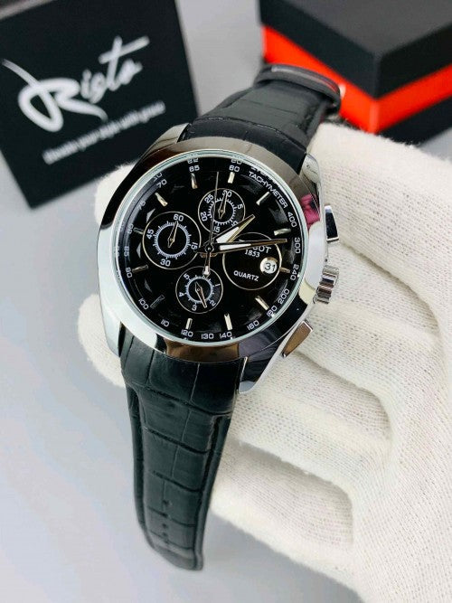 tissot_couturier black silver black dial