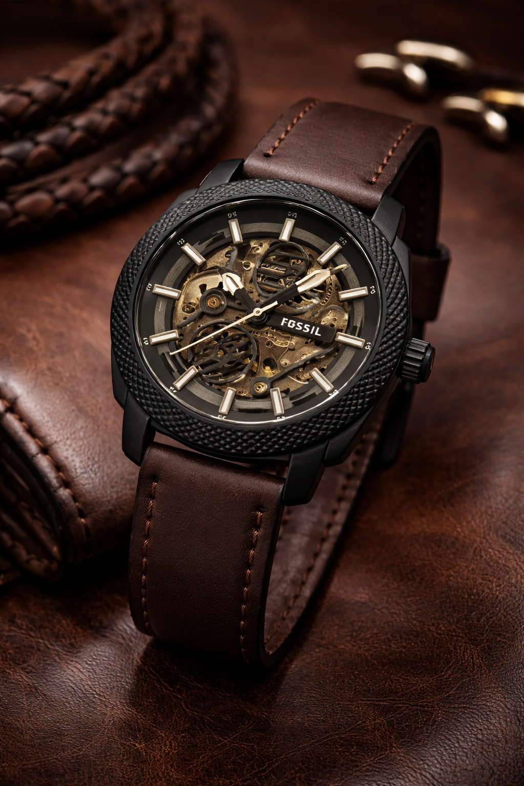 Fossil Men’s Skeleton Automatic Watch